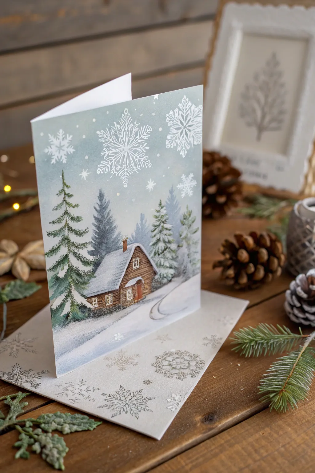 Elevate your holiday greetings with handcrafted decoupage cards that capture the magic of winter.