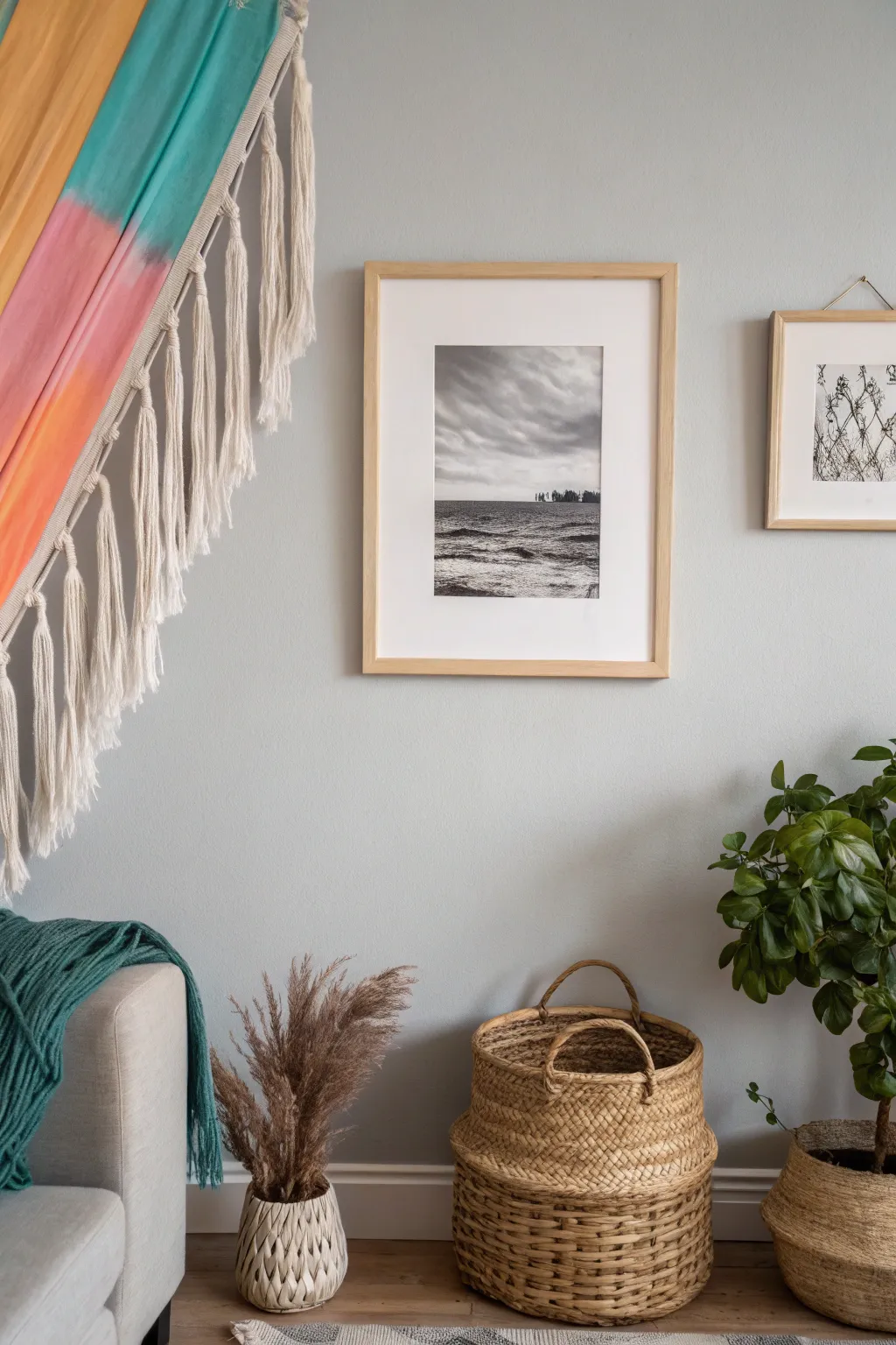 Transform your space with abstract decoupage: a creative blend of color and simplicity.