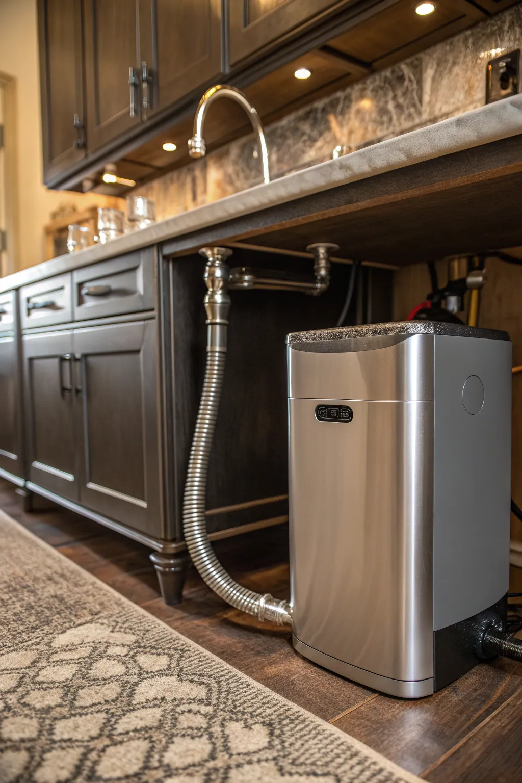 Upgrade your space: Seamlessly connect your dehumidifier to existing plumbing for a sleek, efficient solution.
