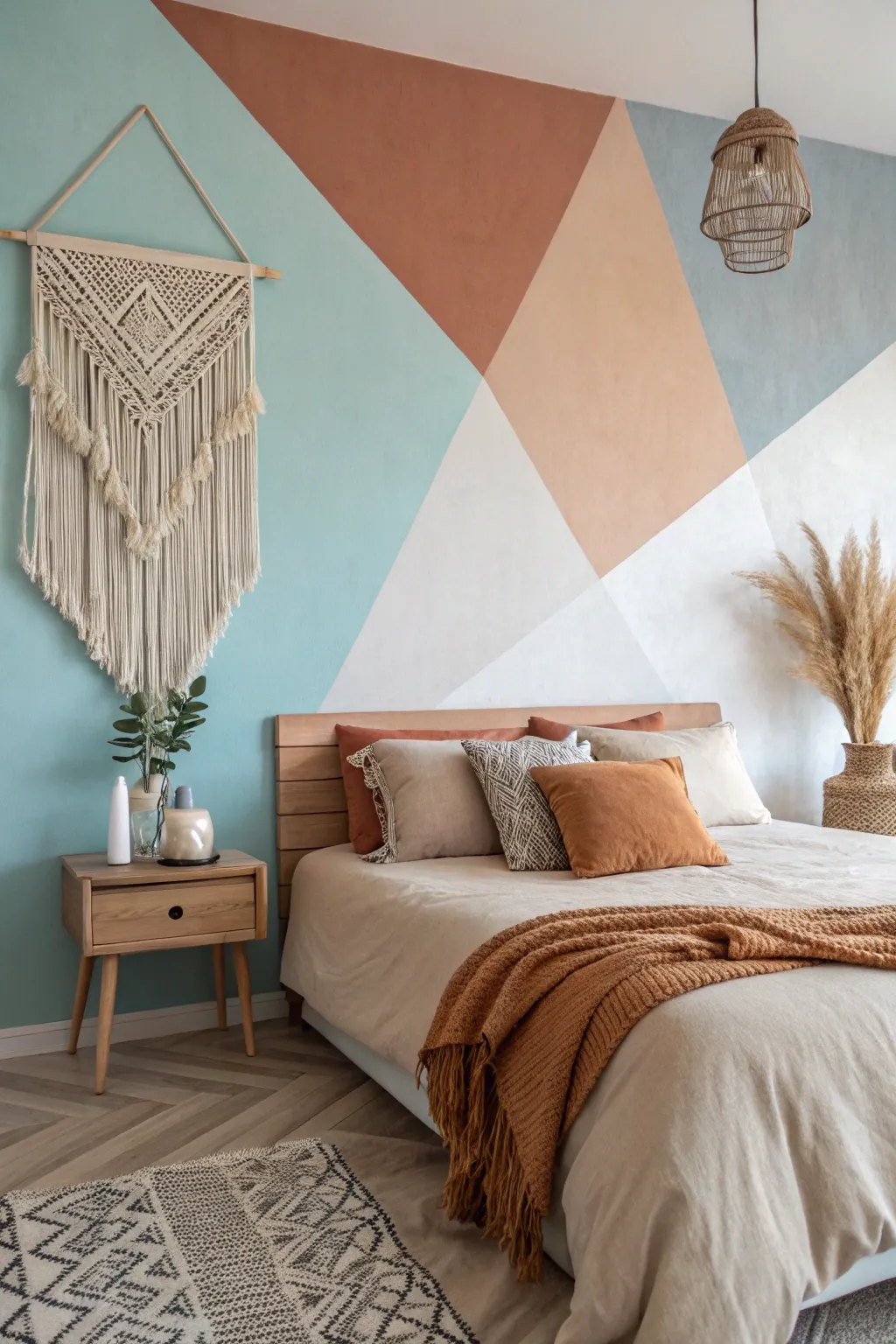 Transform your space with a bold accent wall that speaks volumes in minimalist elegance.