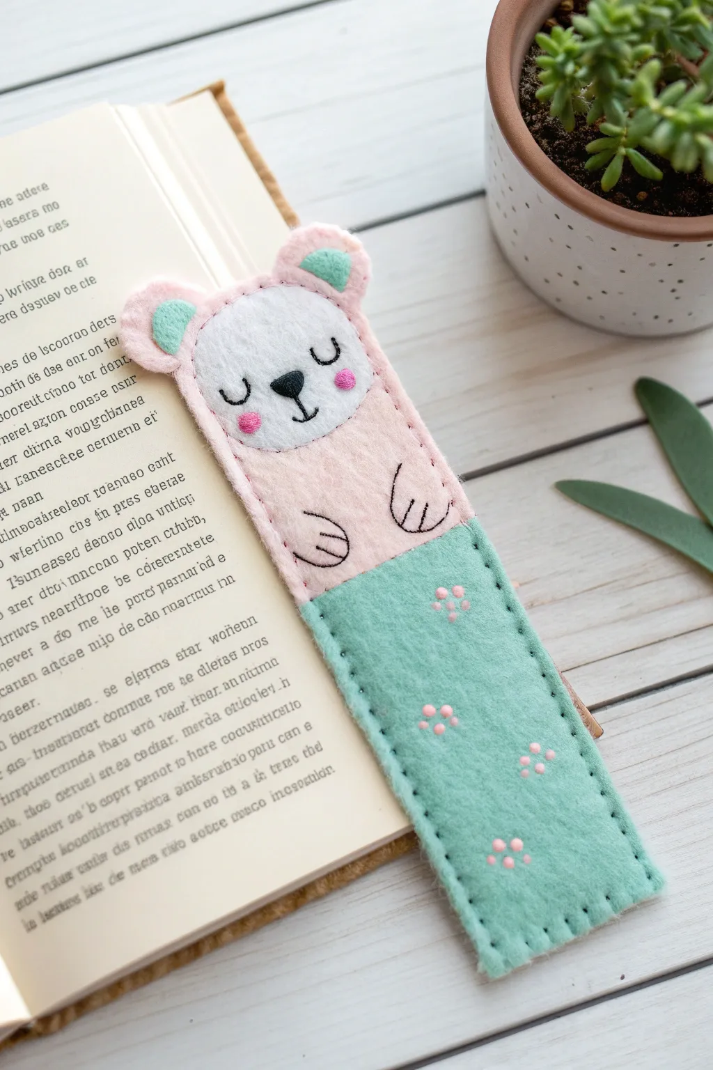 Craft a cuddly companion for your books with these adorable felt bookmarks—perfect for little hands and big imaginations!
