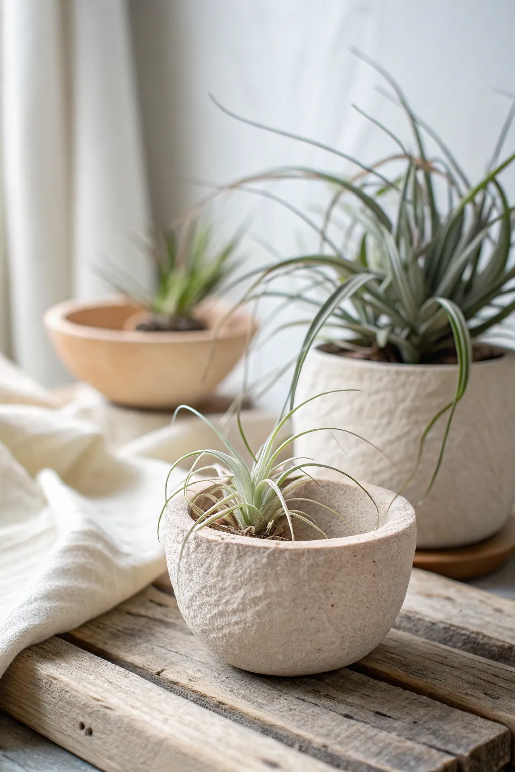 Embrace the art of simplicity with this handmade clay pinch pot—a perfect home for your favorite air plant.
