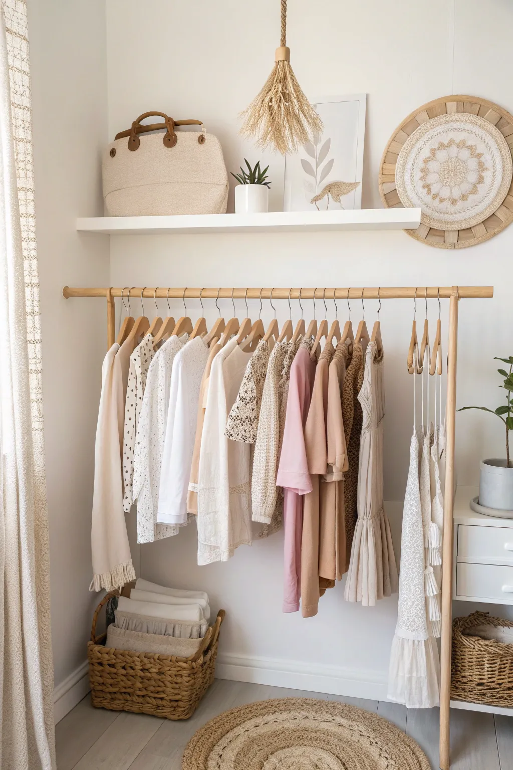 Elevate your closet's potential with stylish tension rods – simplicity and elegance in one!
