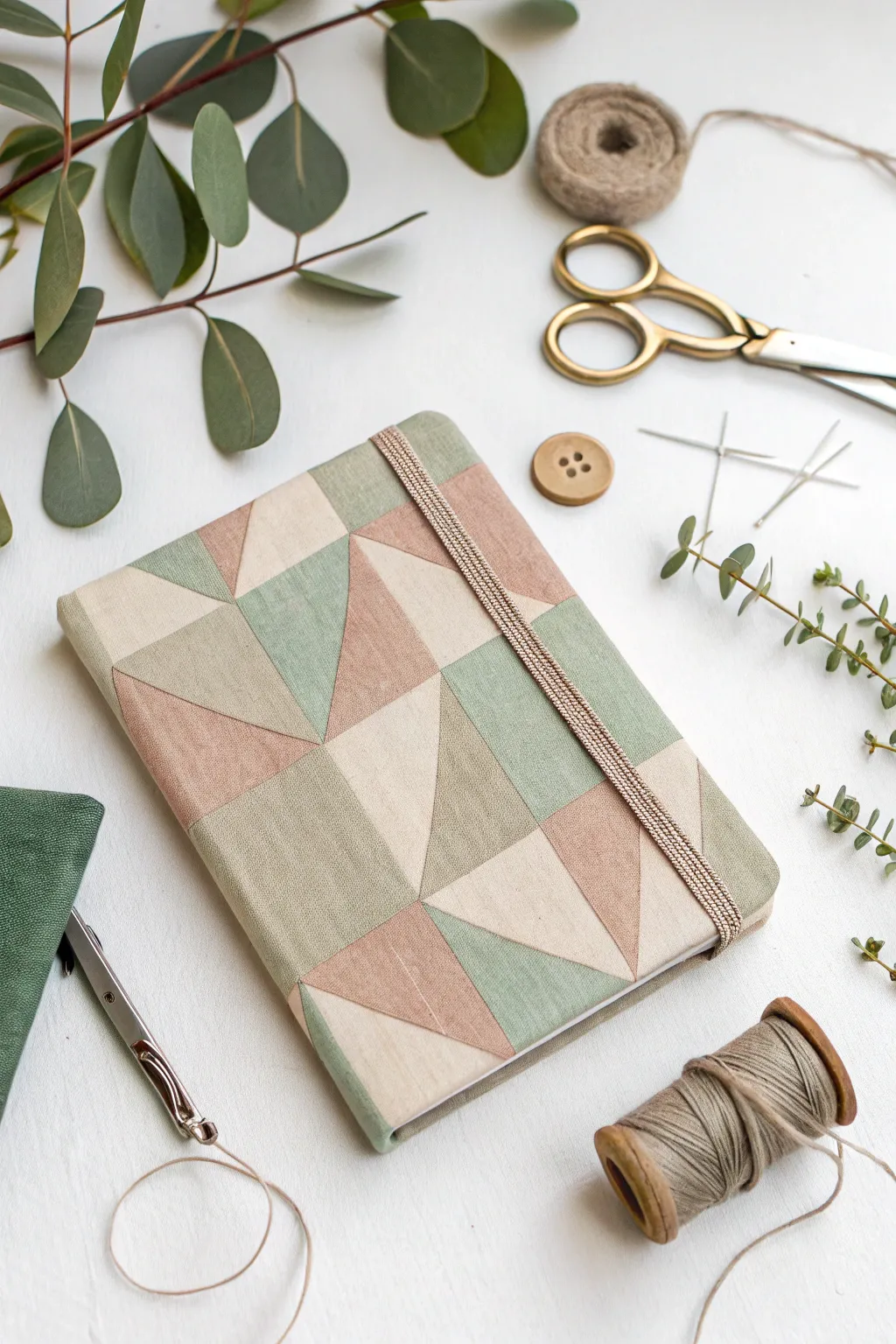 Transform your notebooks into stylish, personalized accessories with fabric remnants. Embrace simplicity and craftsmanship.