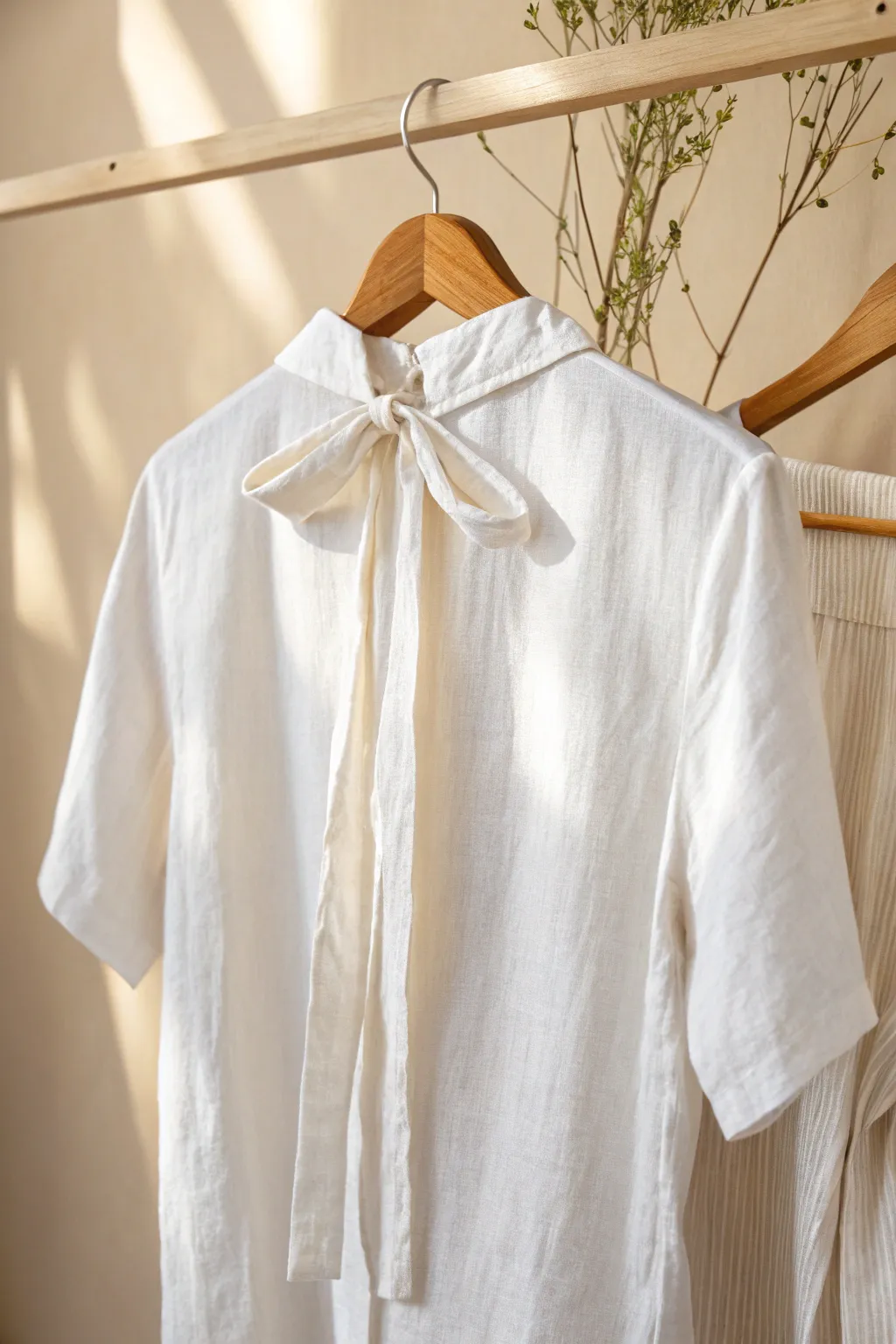 Transform your shirts with a charming Tie-Back twist. Embrace simplicity and style in one elegant touch.