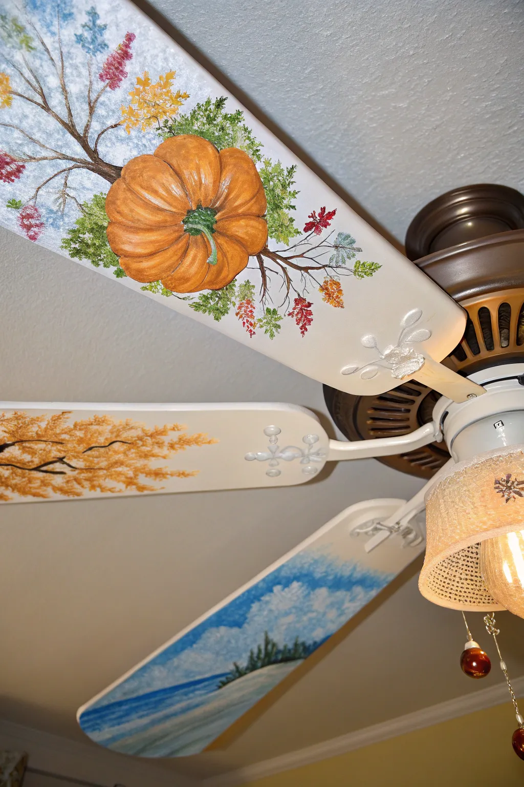 Transform your space with seasonal fan art – a celebration of style and seasons.