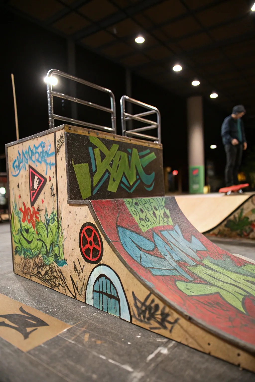Transform your fingerboard park with vibrant graffiti walls for an authentic urban vibe. #DIYSkatePark #GraffitiArt