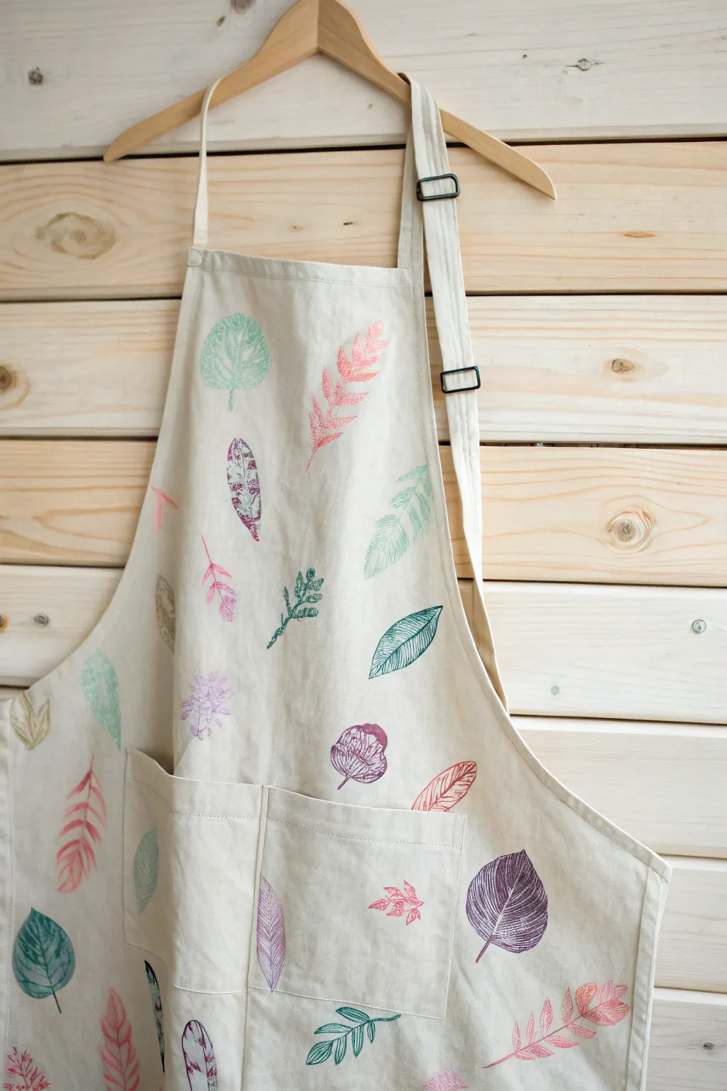 A heartfelt gift for Grandma: a hand-printed apron that captures love in every touch.