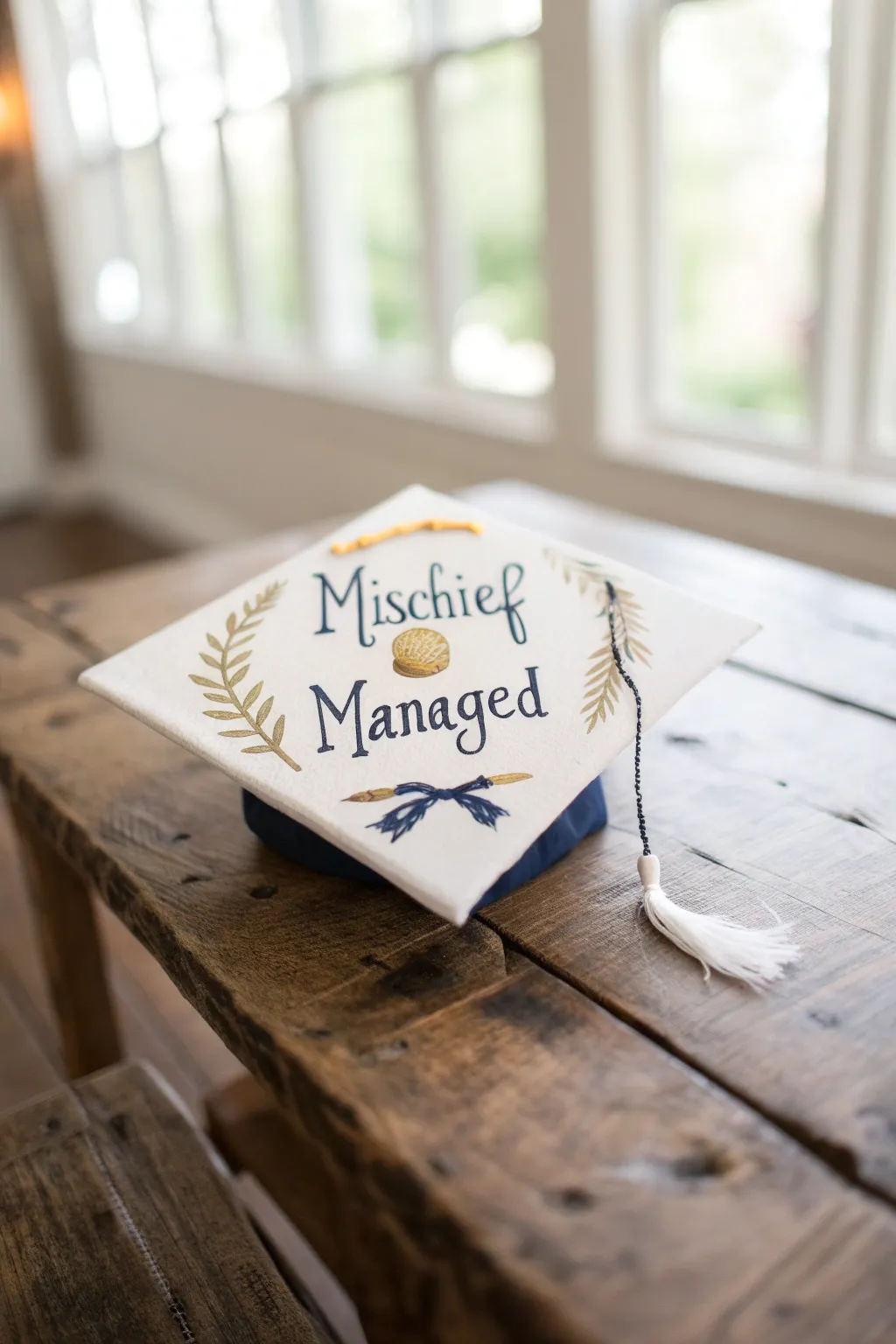 Add a touch of magic to your graduation with a chic Harry Potter-themed cap! ✨🎓 #GradCapDesign #MinimalistMagic