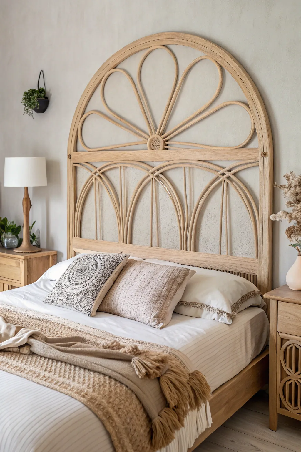 Embrace simplicity with a minimalist headboard that lets your decor shine.