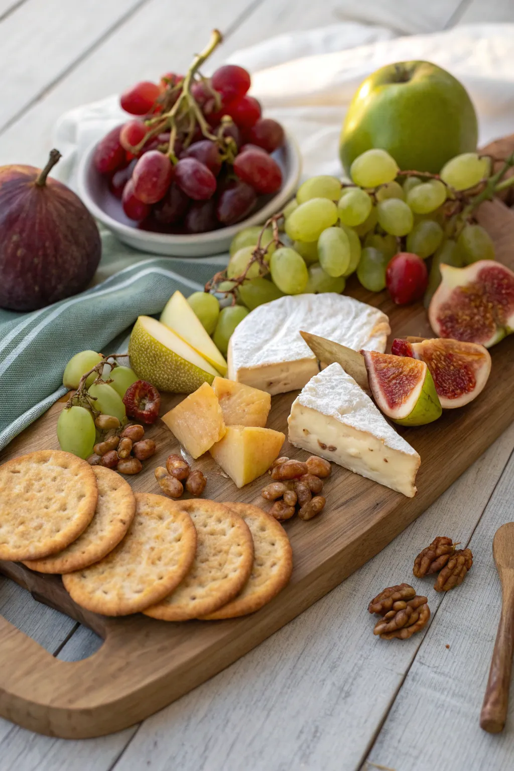 Elevate your indoor picnic with a stunning charcuterie board that delights the senses. 🍇🧀