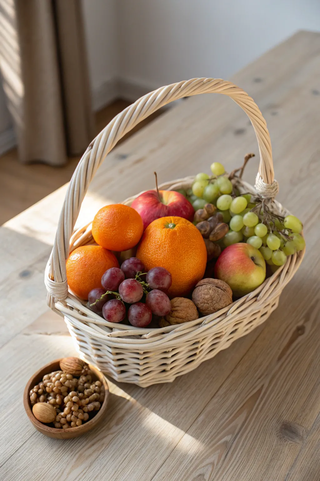 Elevate your gifting with a vibrant basket of nature's delights—simple, healthy, and beautifully crafted.