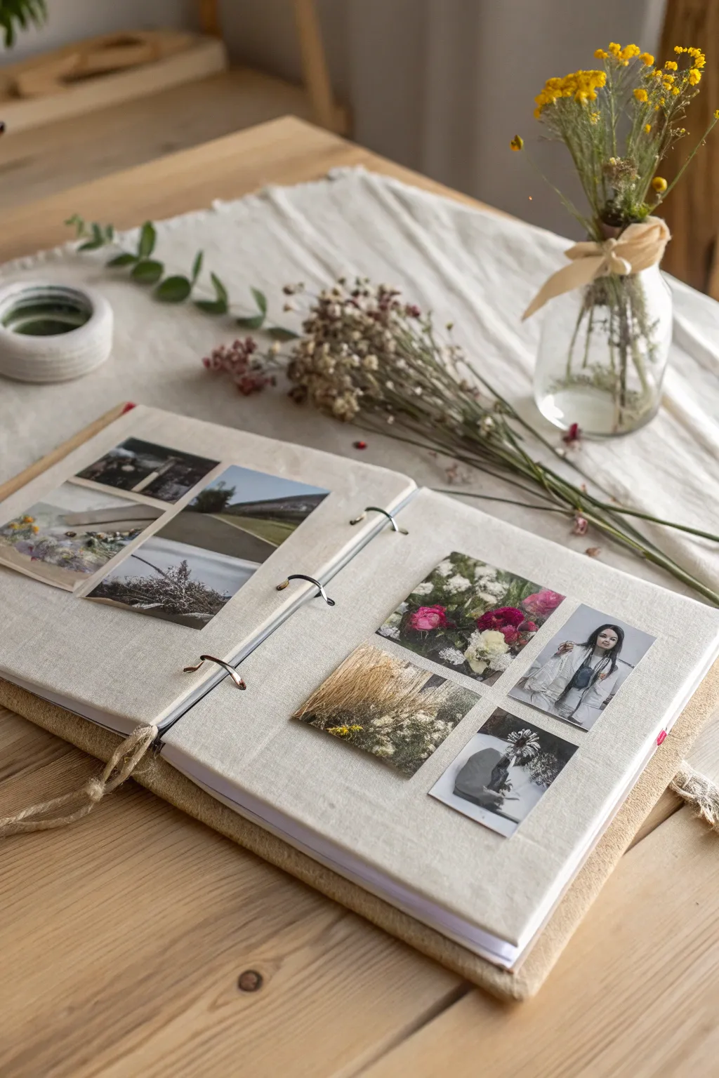 Unleash your creativity with a mixed media photo album—where memories meet artistry in a Scandinavian-inspired masterpiece.