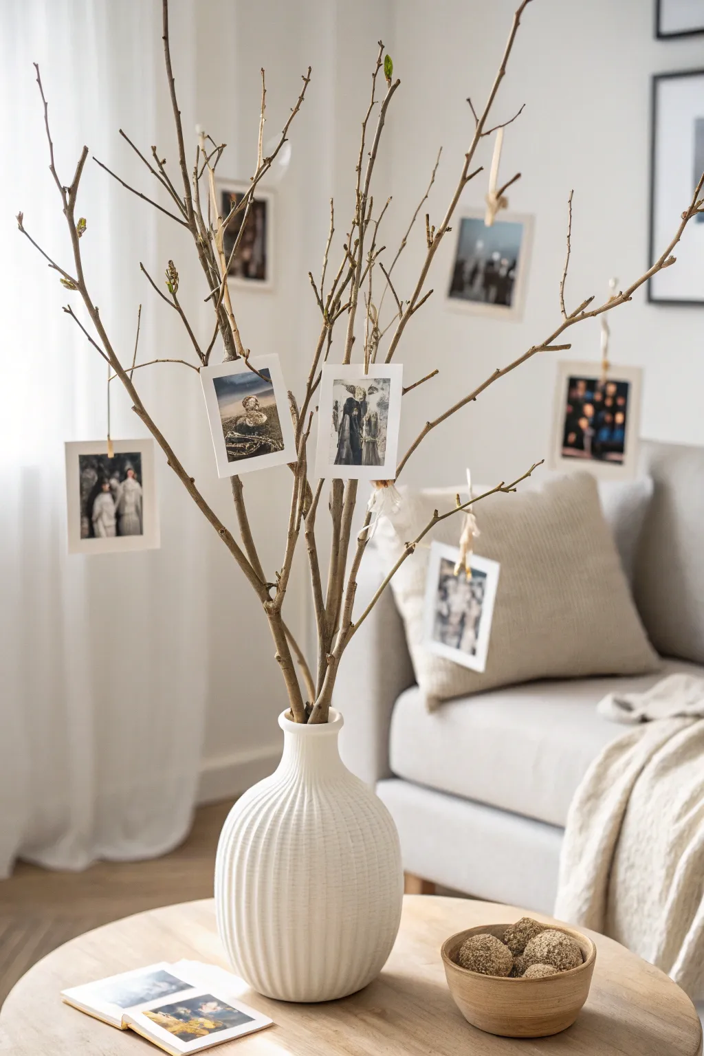 Create your own family tree centerpiece with a touch of Scandinavian simplicity and Boho charm.