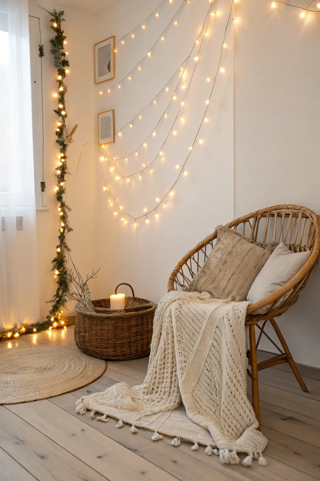 Transform your space with the enchanting glow of fairy lights for a serene sensory experience.