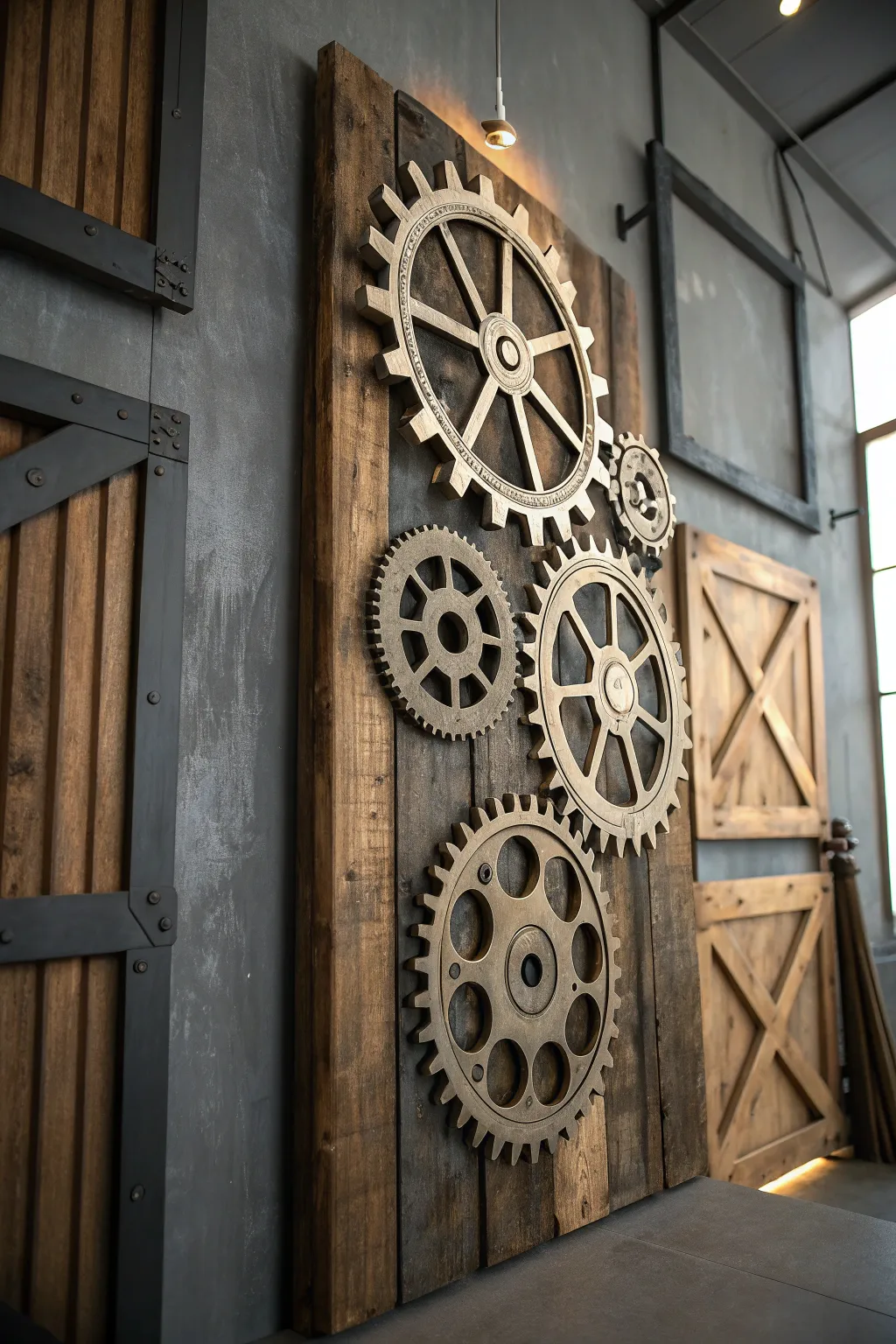 Turn your walls into a masterpiece with rugged elegance—steampunk style.