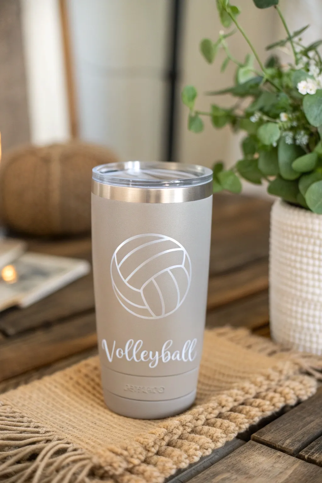Stay hydrated in style with these personalized volleyball tumblers, where simplicity meets elegance.