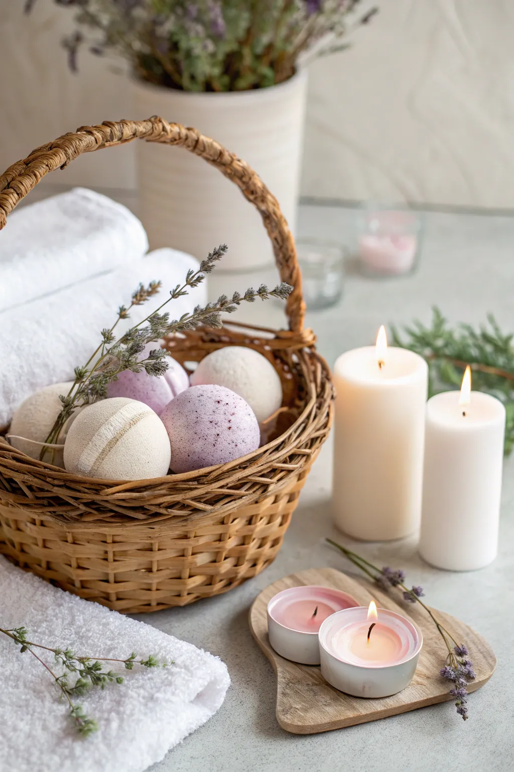 Craft a serene escape with this DIY spa basket, where simplicity meets natural beauty.
