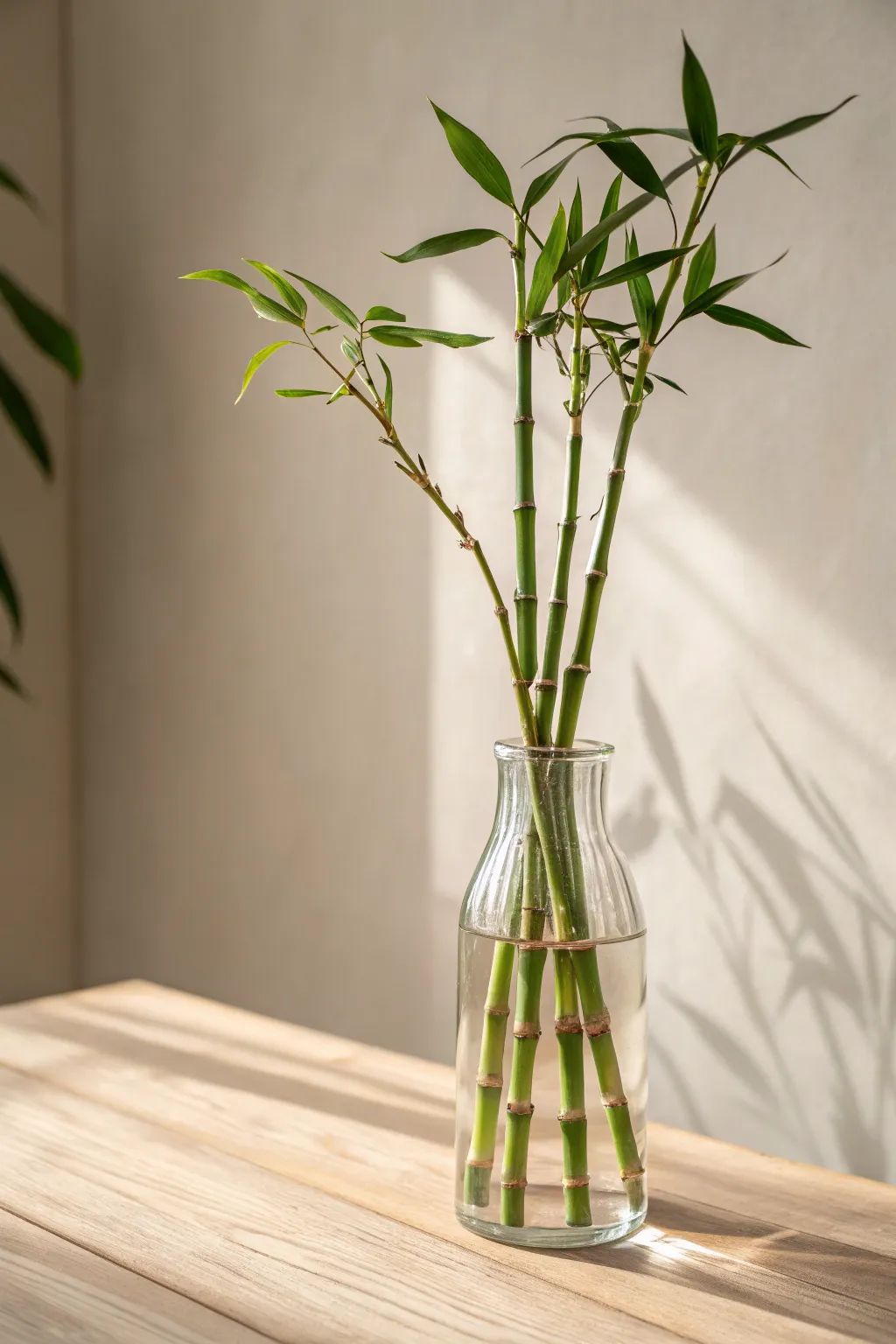 Embrace simplicity with bamboo accents for a serene zen garden touch.