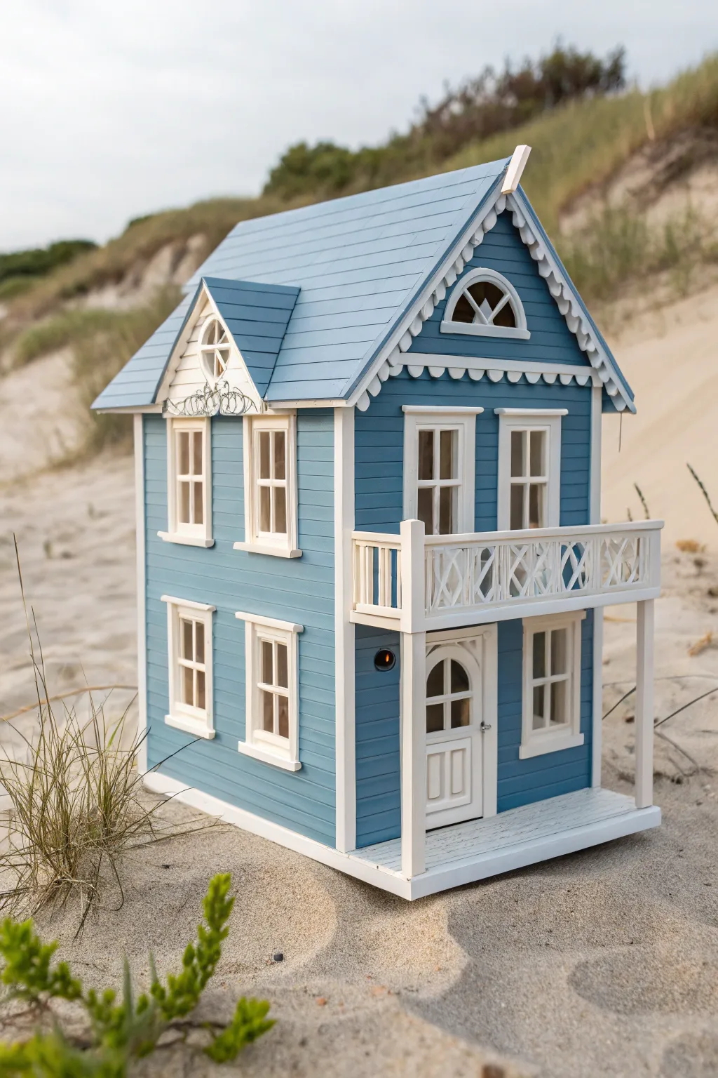 Transform your miniature home into a coastal haven with tranquil blues.