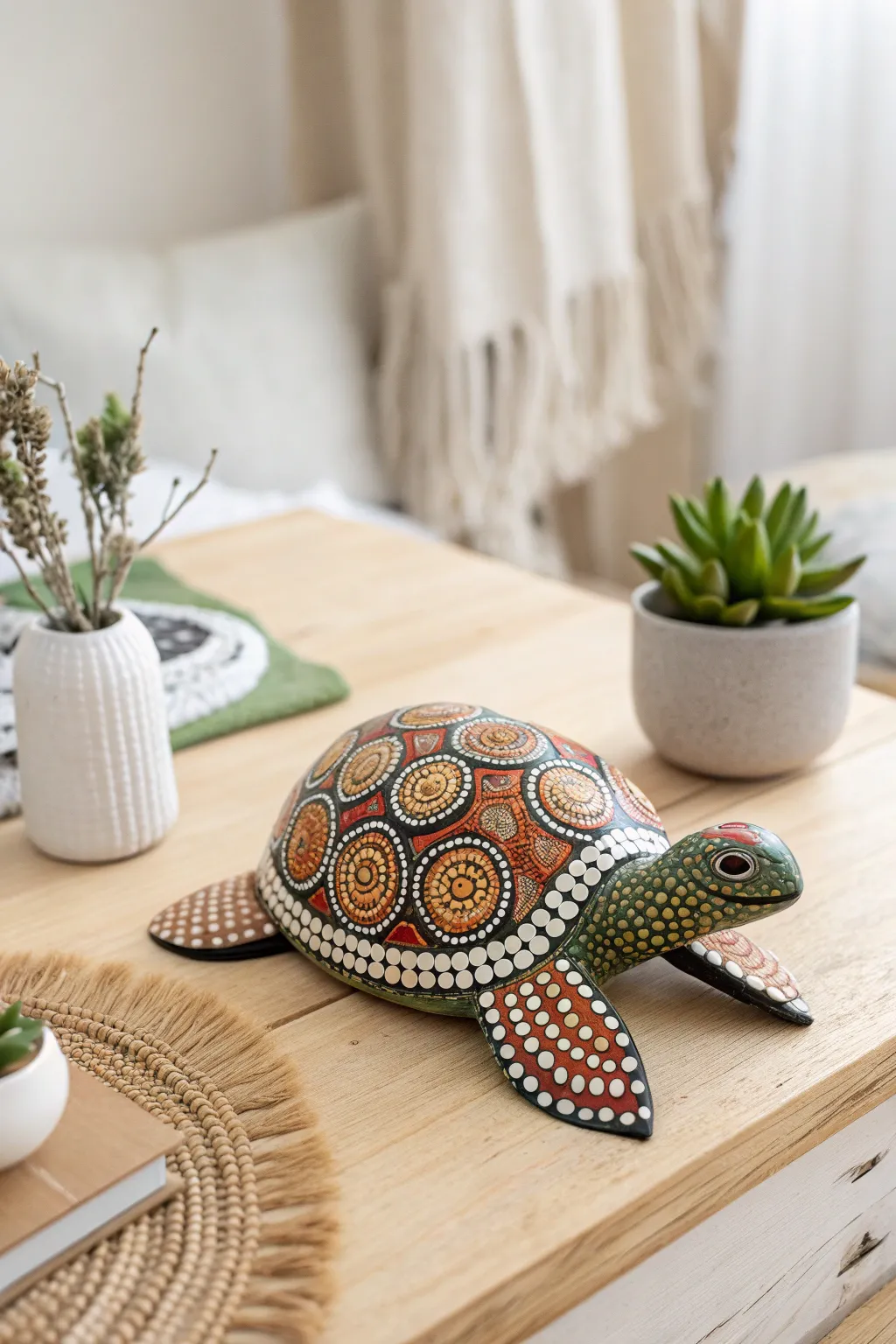 Add a touch of whimsy and craftsmanship to your space with animal dot art.