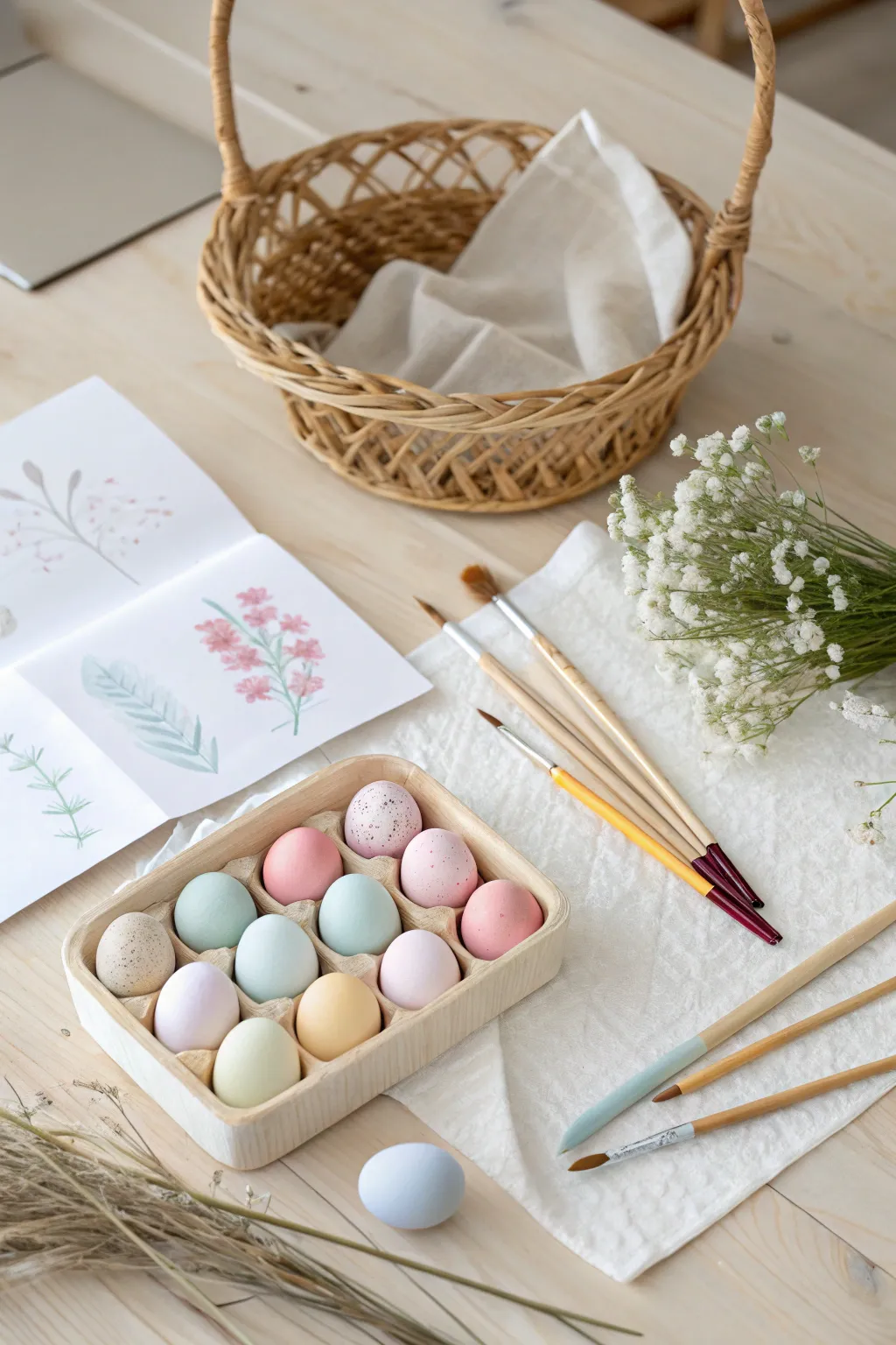 Crafting Easter memories with little ones: A minimalist's dream kit for baby-safe creativity.