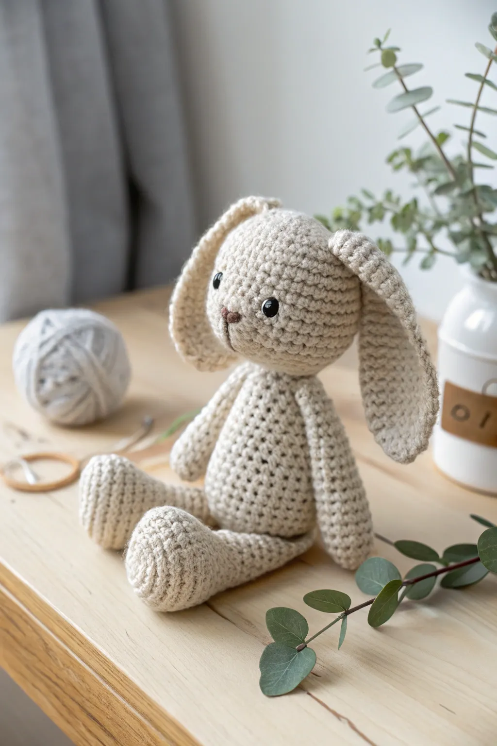 Craft your own whimsical world with this charming crochet amigurumi bunny. Perfect for beginners, this project blends simplicity with natural beauty.