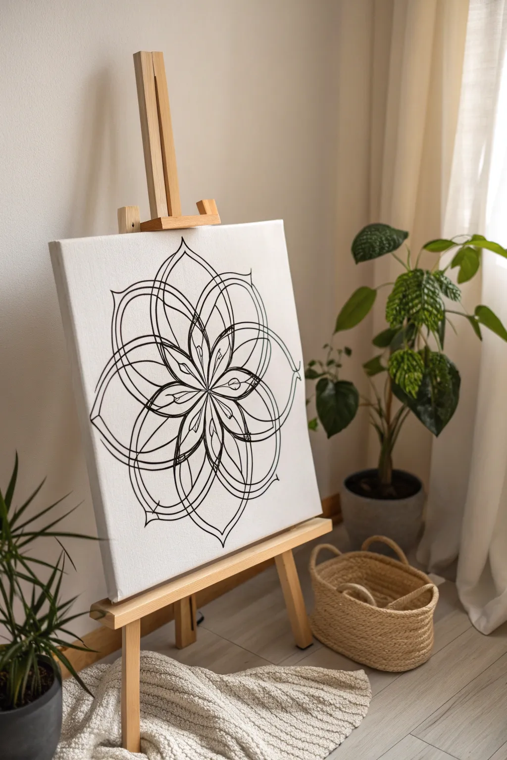 Let your creativity flow with mesmerizing abstract line art.