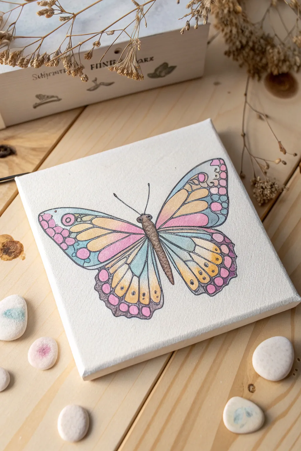 Embrace the renewal of spring with a simple yet stunning butterfly painting. Let your creativity flutter!