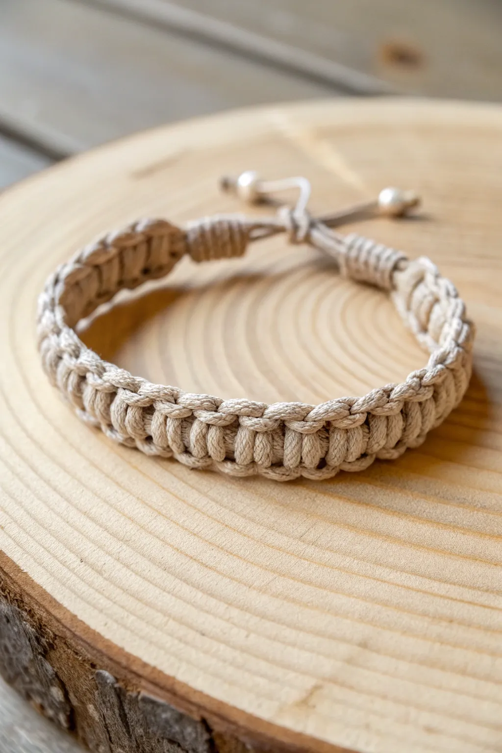 Embrace simplicity and style with this square knot friendship bracelet, perfect for adding a touch of handcrafted elegance.