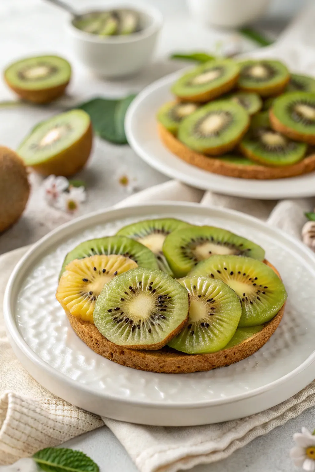 Kiwi flowers that bring a touch of elegance to your fruit display.