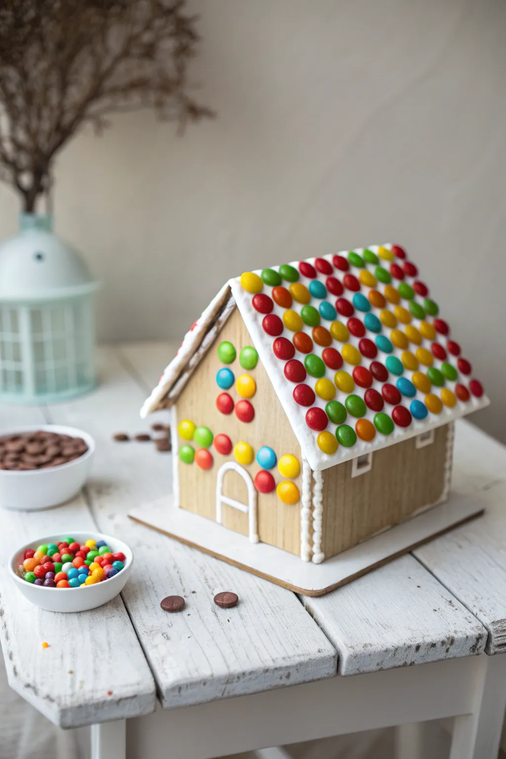 Add a pop of color with a delightful candy roof on your gingerbread house!