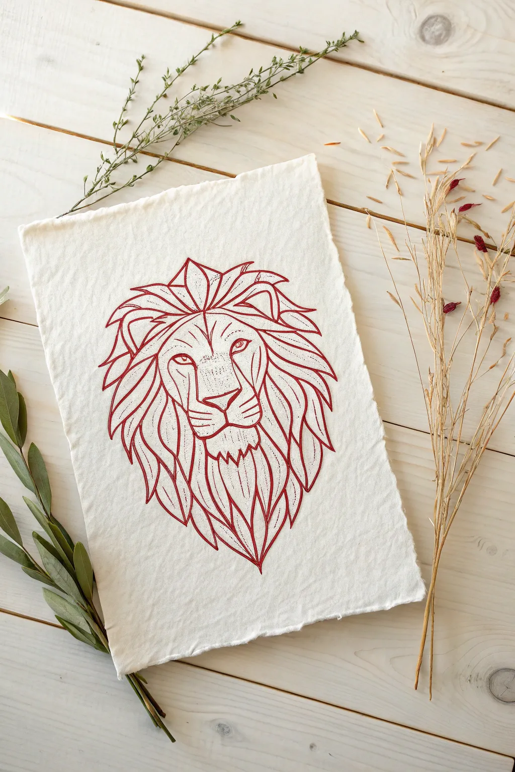 Embrace the wild with minimalist elegance: a bold line-drawn lion's face that speaks to strength and beauty.