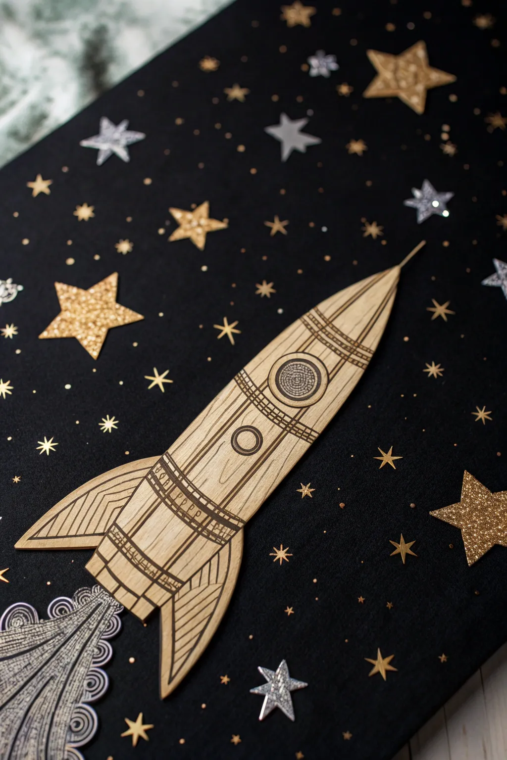 Launch your imagination into the stars with cosmic scratch art magic.