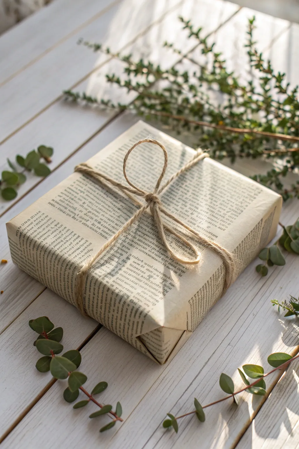 Discover the charm of recycled elegance with vintage paper gift wrapping!