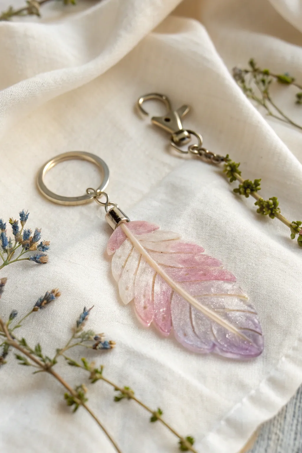 Elevate your everyday with handcrafted resin elegance. 🌿✨ #DIYKeychains #MinimalistBeauty