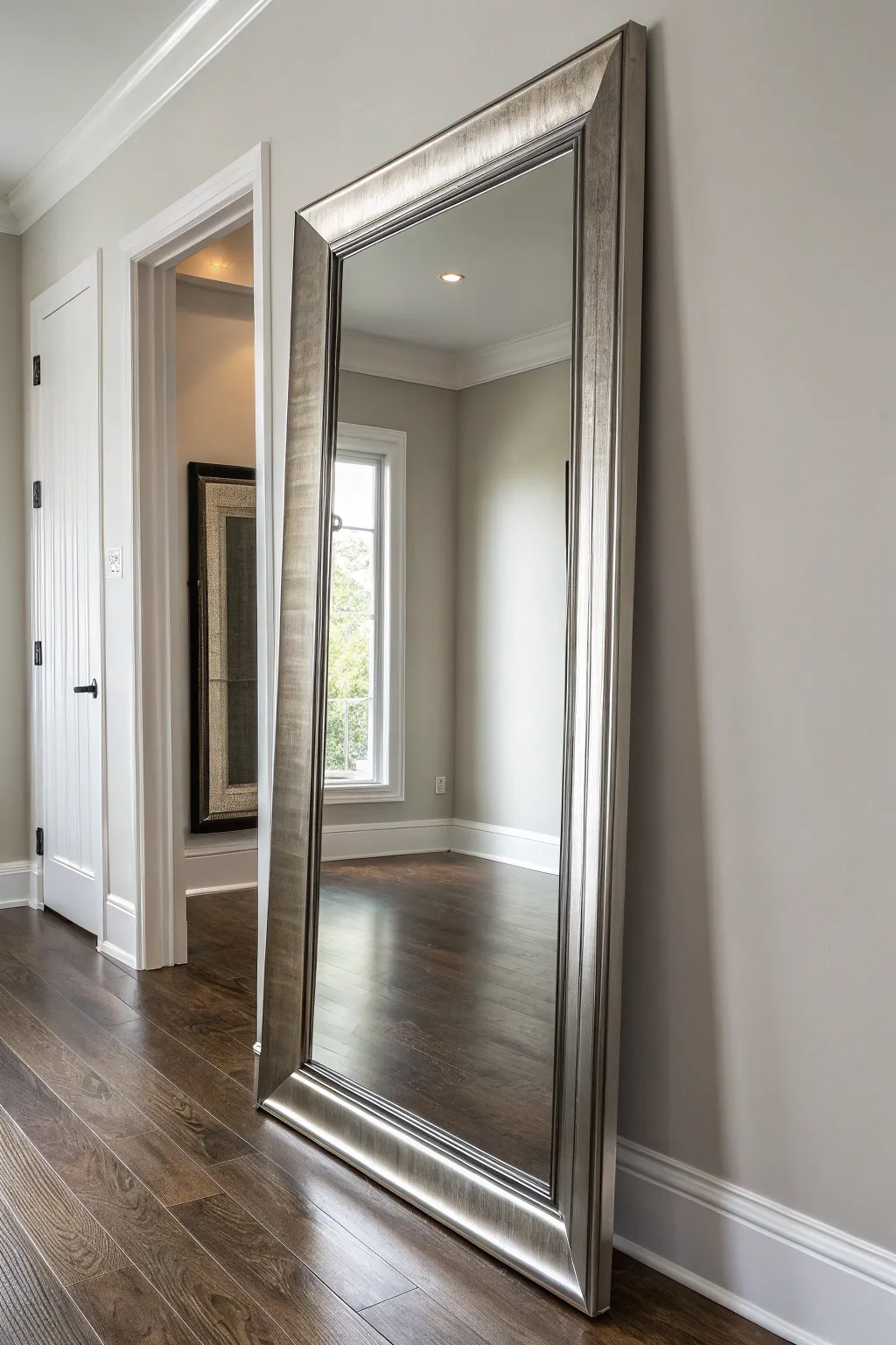 Transform your space with the elegance of a metal frame mirror.