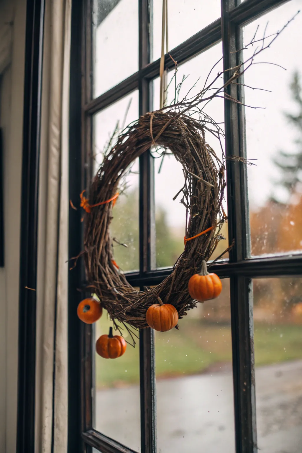 A unique twist on traditional wreath decor.