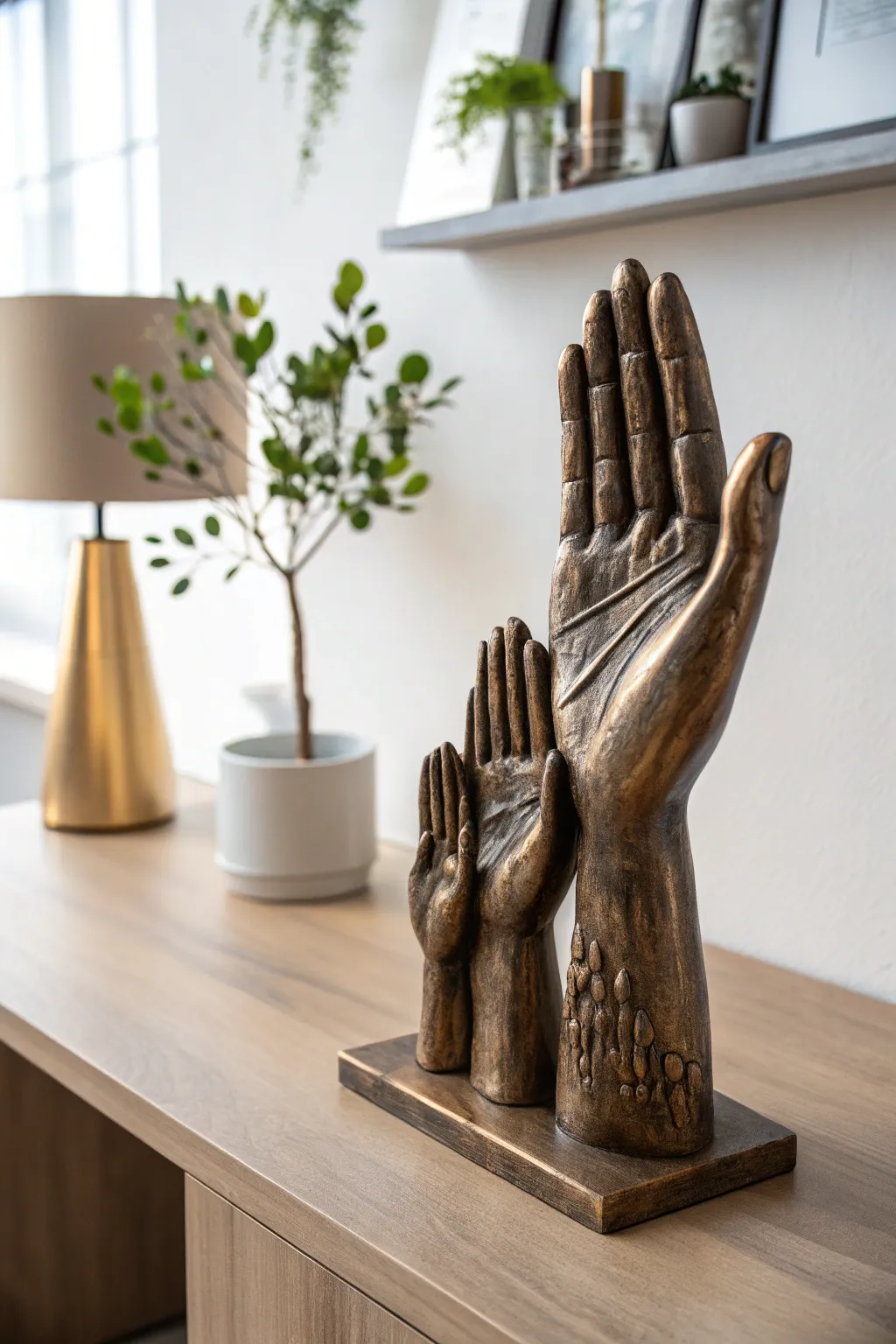 Bronze Elegance: Transform your family bond into a timeless masterpiece.