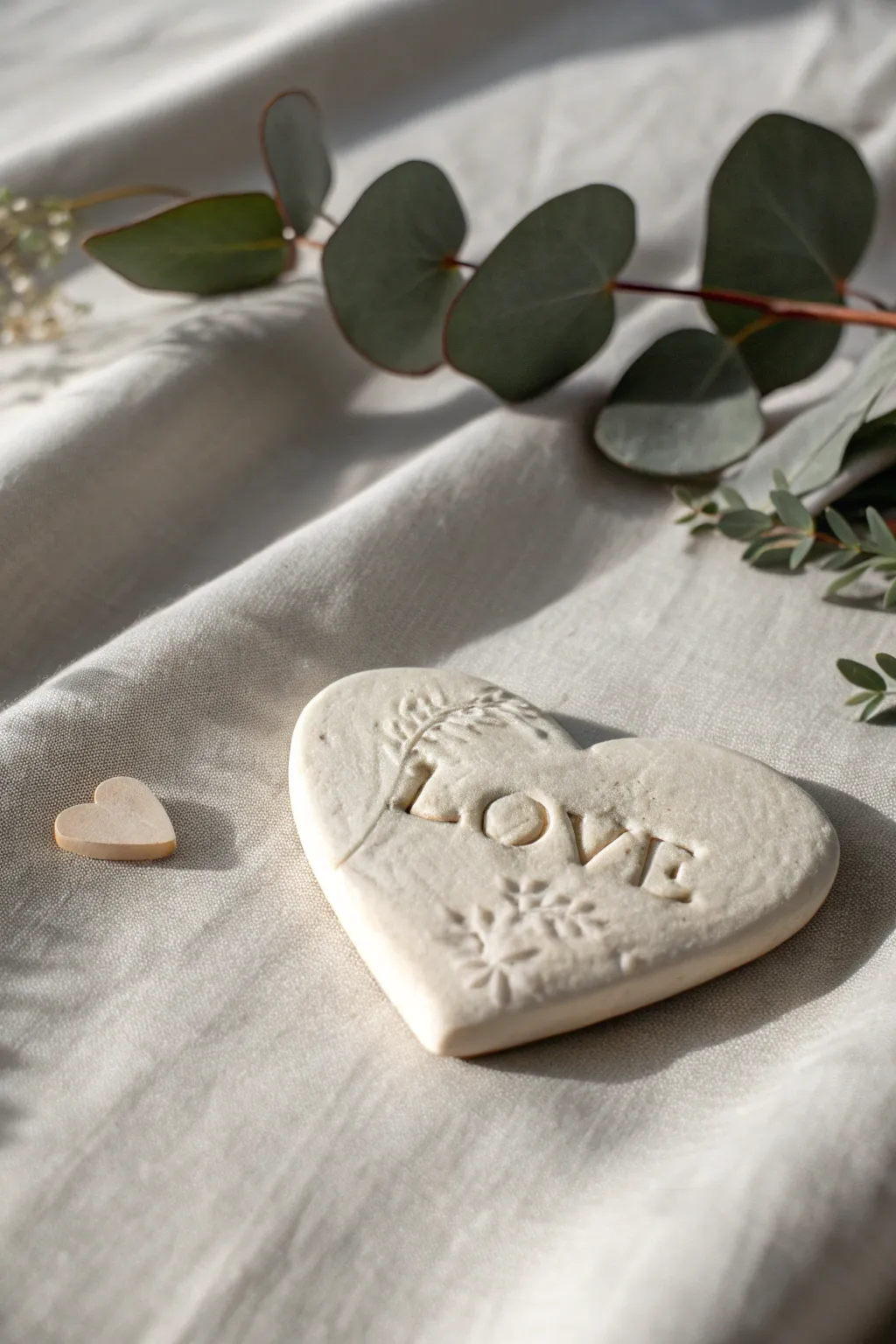 Share a little love with handcrafted clay tokens, perfect for February's cozy moments.