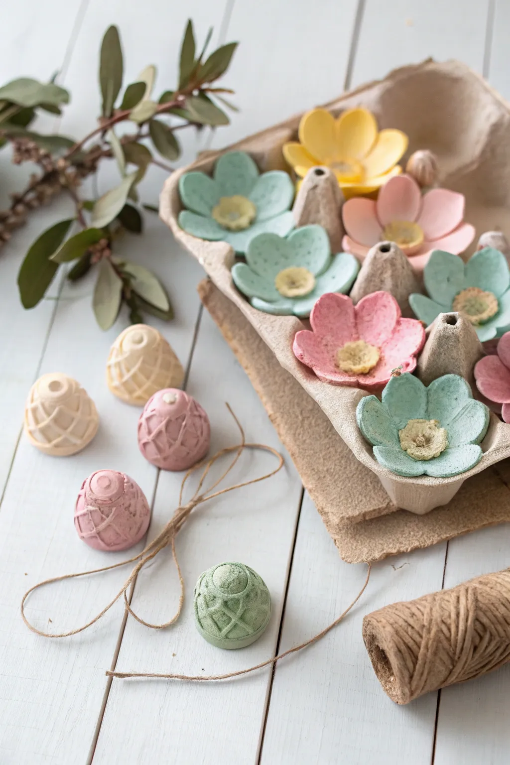 Breathe new life into ordinary egg cartons with these delightful DIY flowers, blending eco-friendliness with Scandinavian simplicity.