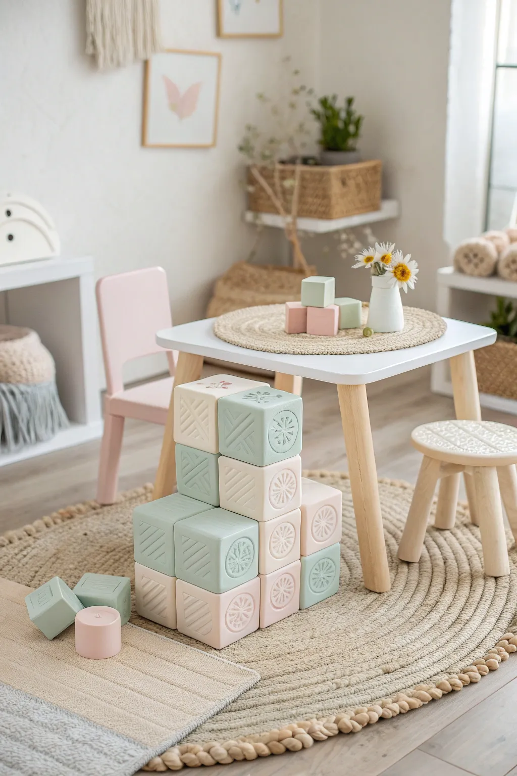 Transform playtime with minimalist foam block furniture, where simplicity meets creativity.