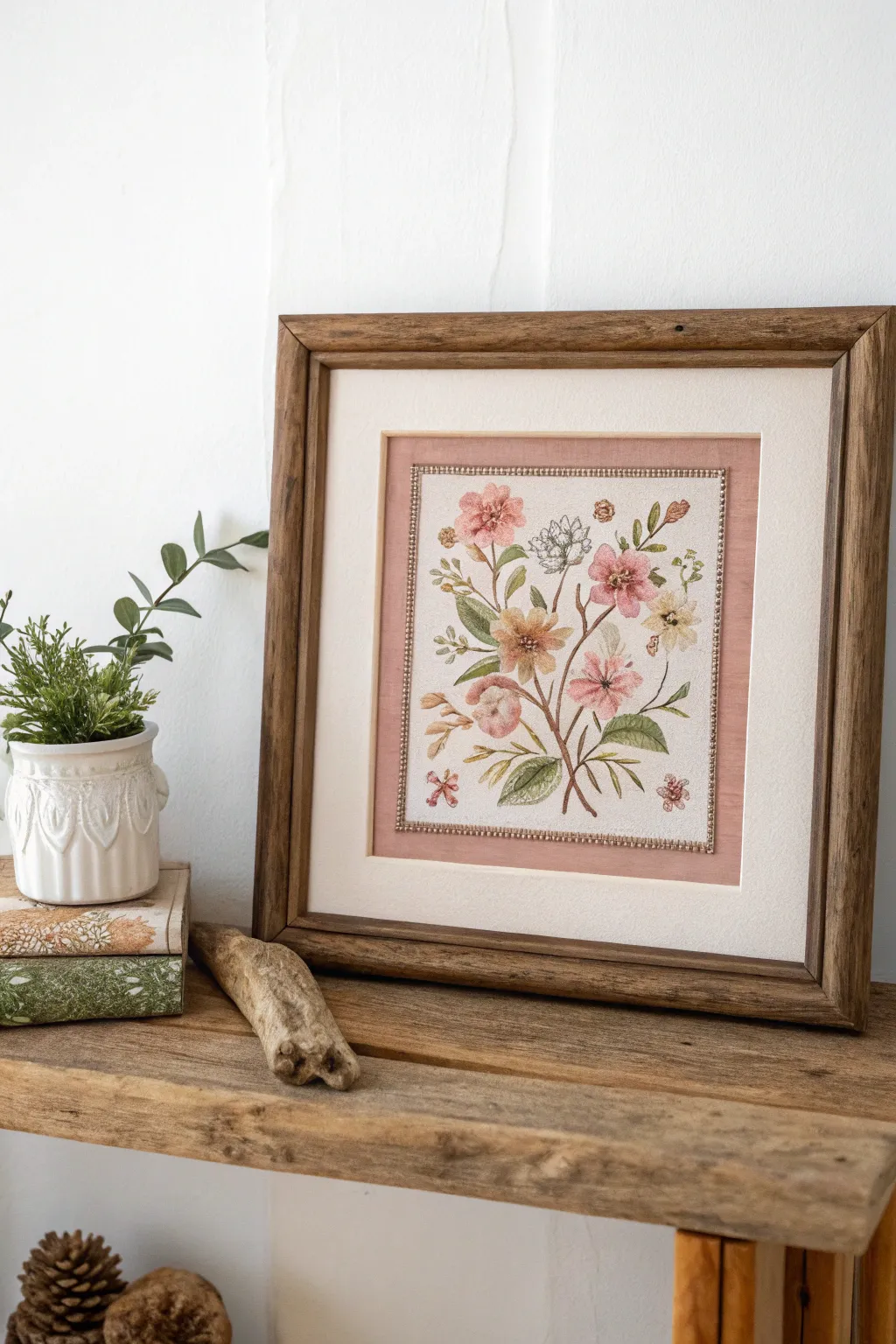 Double Matting Magic: Elevate your needlework with contrasting hues for a stunning visual impact.