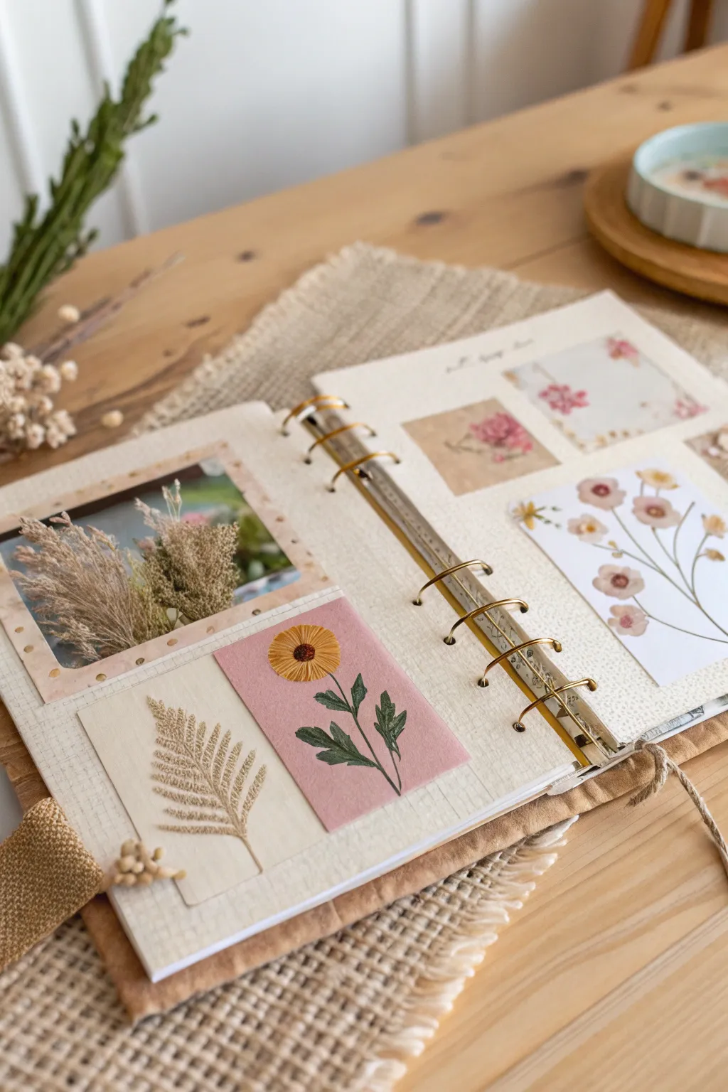 Discover the beauty of mixed media magic in your friendship scrapbook.