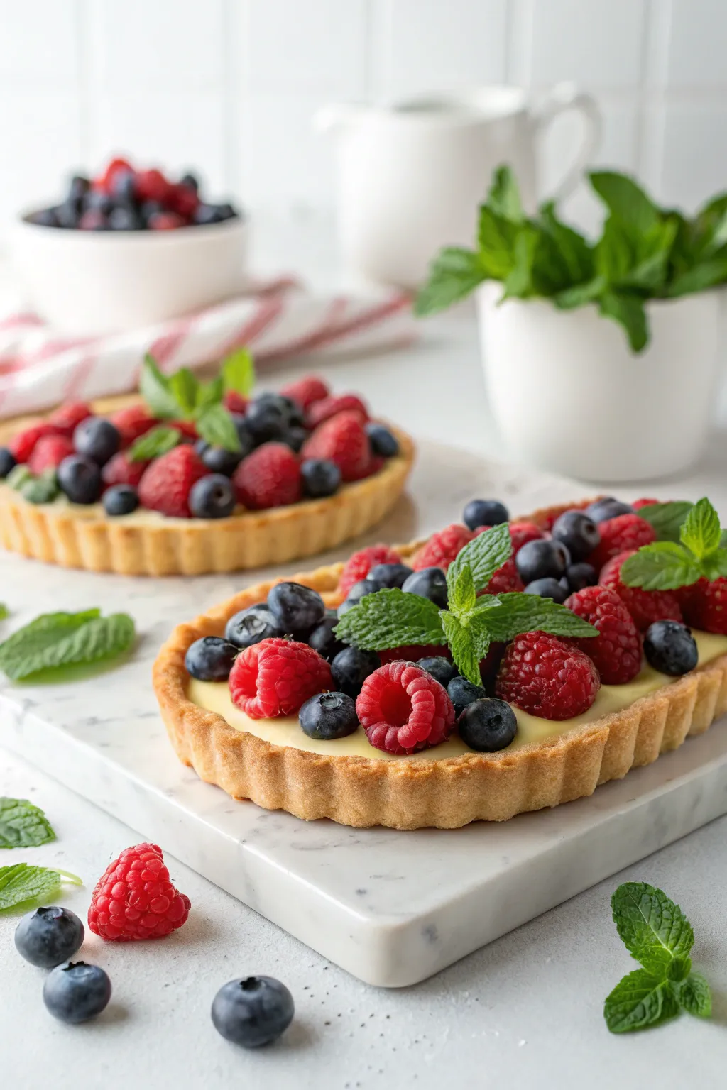 Elevate your dessert game with a berry and herb fusion tart—where simplicity meets sophistication!