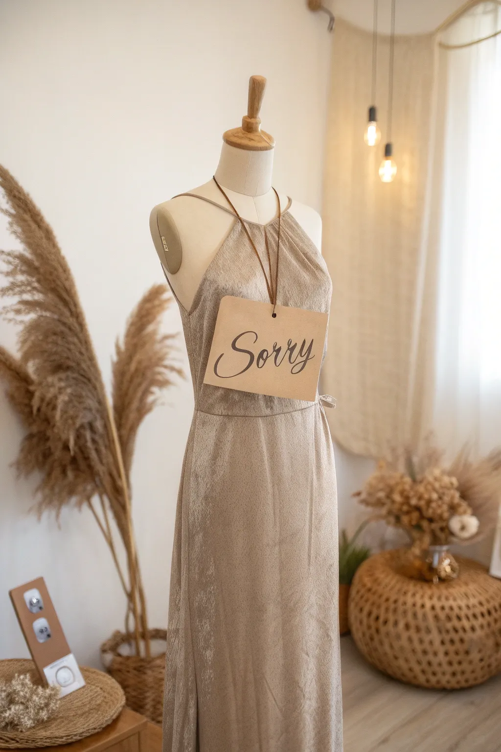 A chic twist on humor: the 'Formal Apology' costume combines elegance with a smile. #ScandiBohoStyle