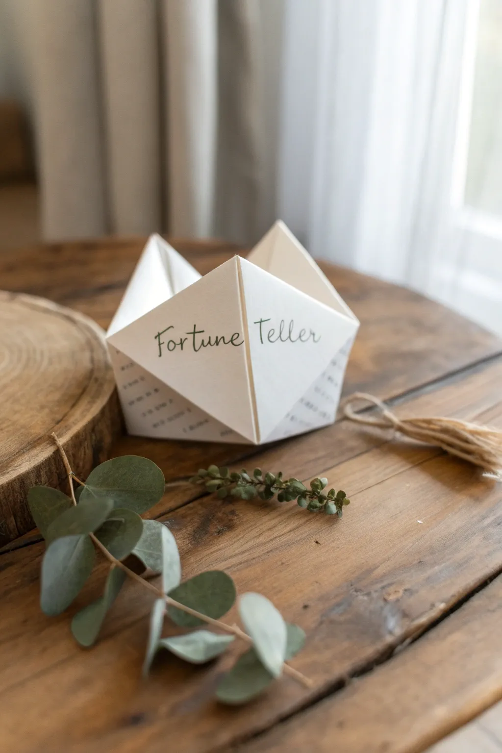 Unlock laughter with a charming paper fortune teller, where simplicity meets fun!