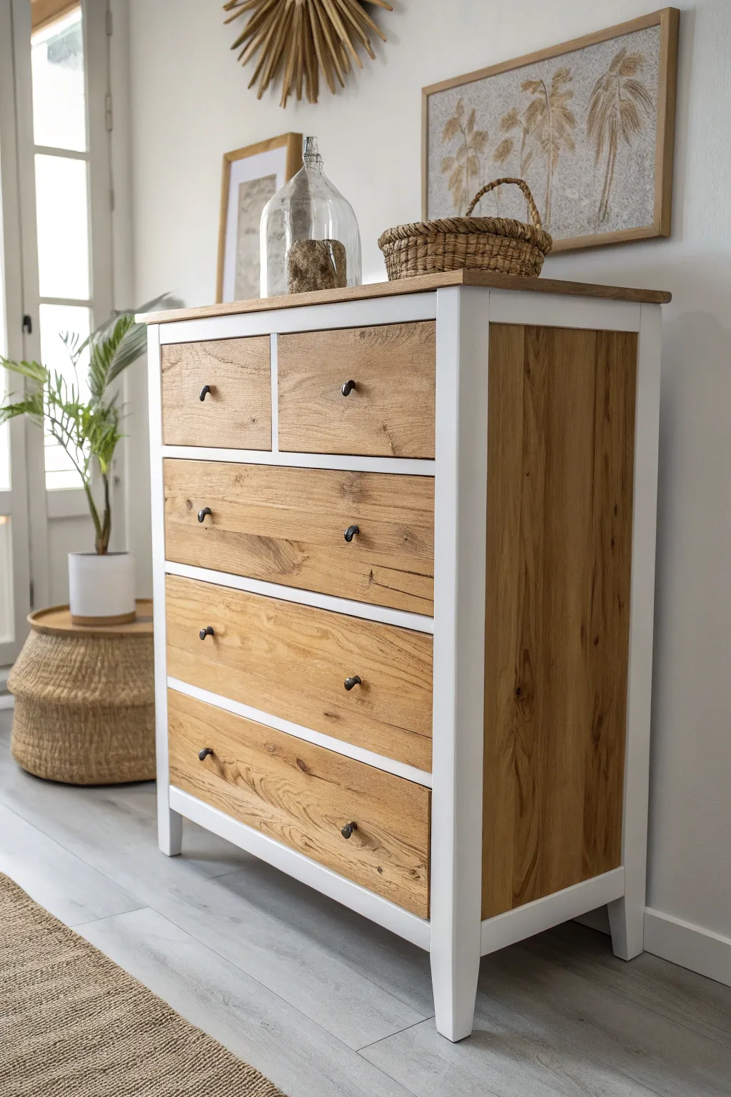 Elevate your space with a timeless two-tone dresser makeover.
