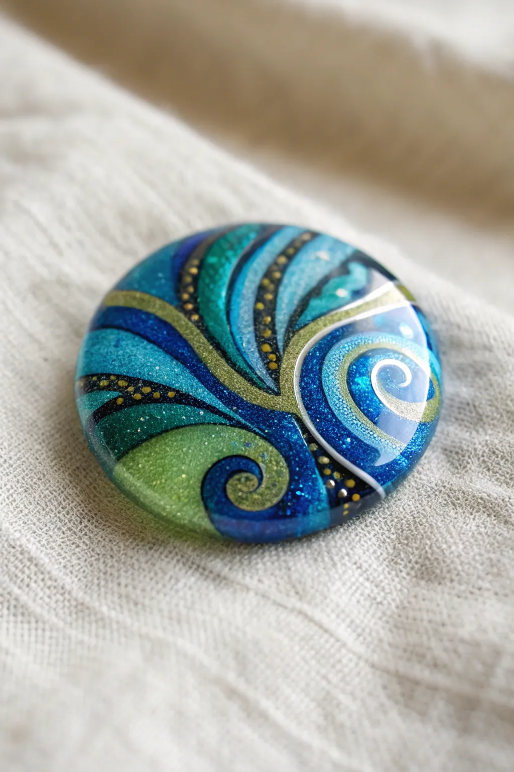 Elevate your style with the artistic allure of abstract fused glass brooches.