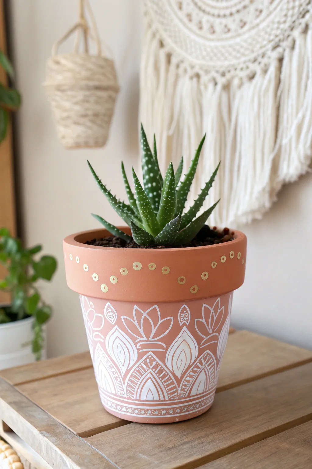 Elevate your space with hand-painted terracotta pots—where art meets nature.